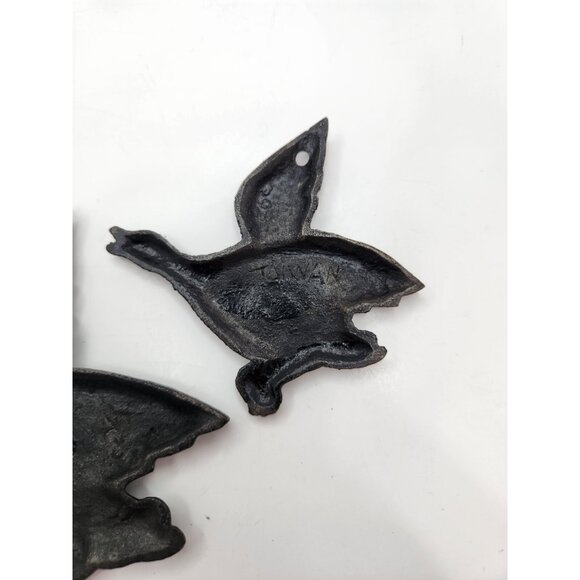 Set Of 3 Vintage Flying Ducks Wall Hanging Decor Metal - Picture 7 of 11